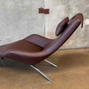 Rolf Benz Canoa Leather Mocha Lounge Chair C. 2001