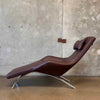 Rolf Benz Canoa Leather Mocha Lounge Chair C. 2001