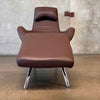 Rolf Benz Canoa Leather Mocha Lounge Chair C. 2001