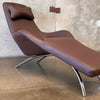 Rolf Benz Canoa Leather Mocha Lounge Chair C. 2001
