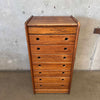 Terra Oak 7 Drawer Tall Dresser "Semainier"