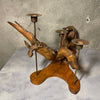 1950s Driftwood Candle Holder By Calartware Of California