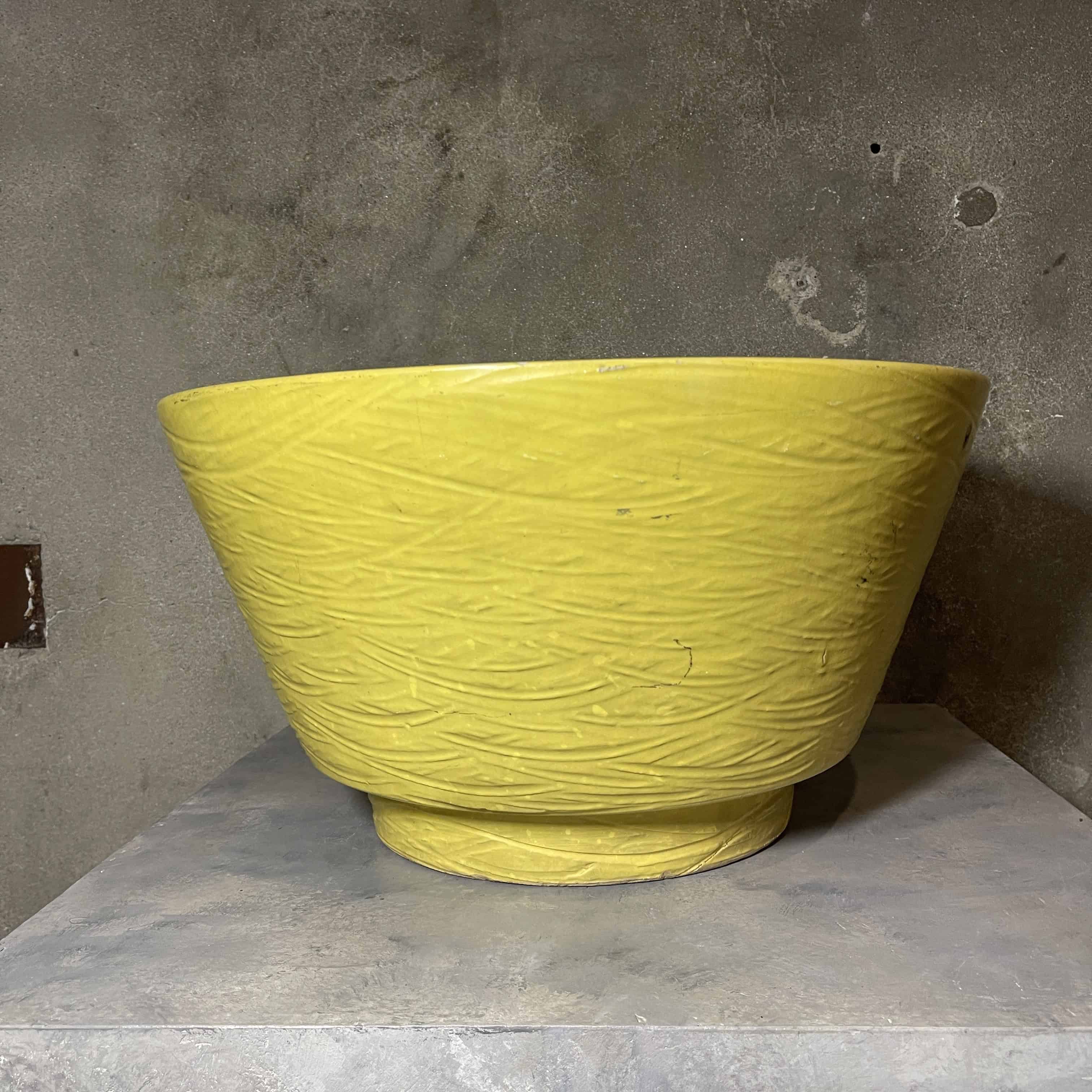 yellow ceramic planter pot Mid Century Modern Yellow Gainey Ceramics Pot / Planter