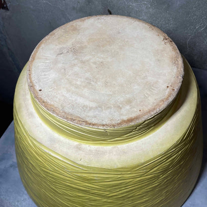 Mid Century Modern Yellow Gainey Ceramics Pot / Planter