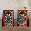 Mid Century Modern Walnut Speaker/Cabinets By Lancer Soundcraftsmen