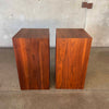 Mid Century Modern Walnut Speaker/Cabinets By Lancer Soundcraftsmen