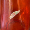 Mid Century Modern L.E. Simth Red Glass Vase
