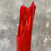 Mid Century Modern L.E. Simth Red Glass Vase
