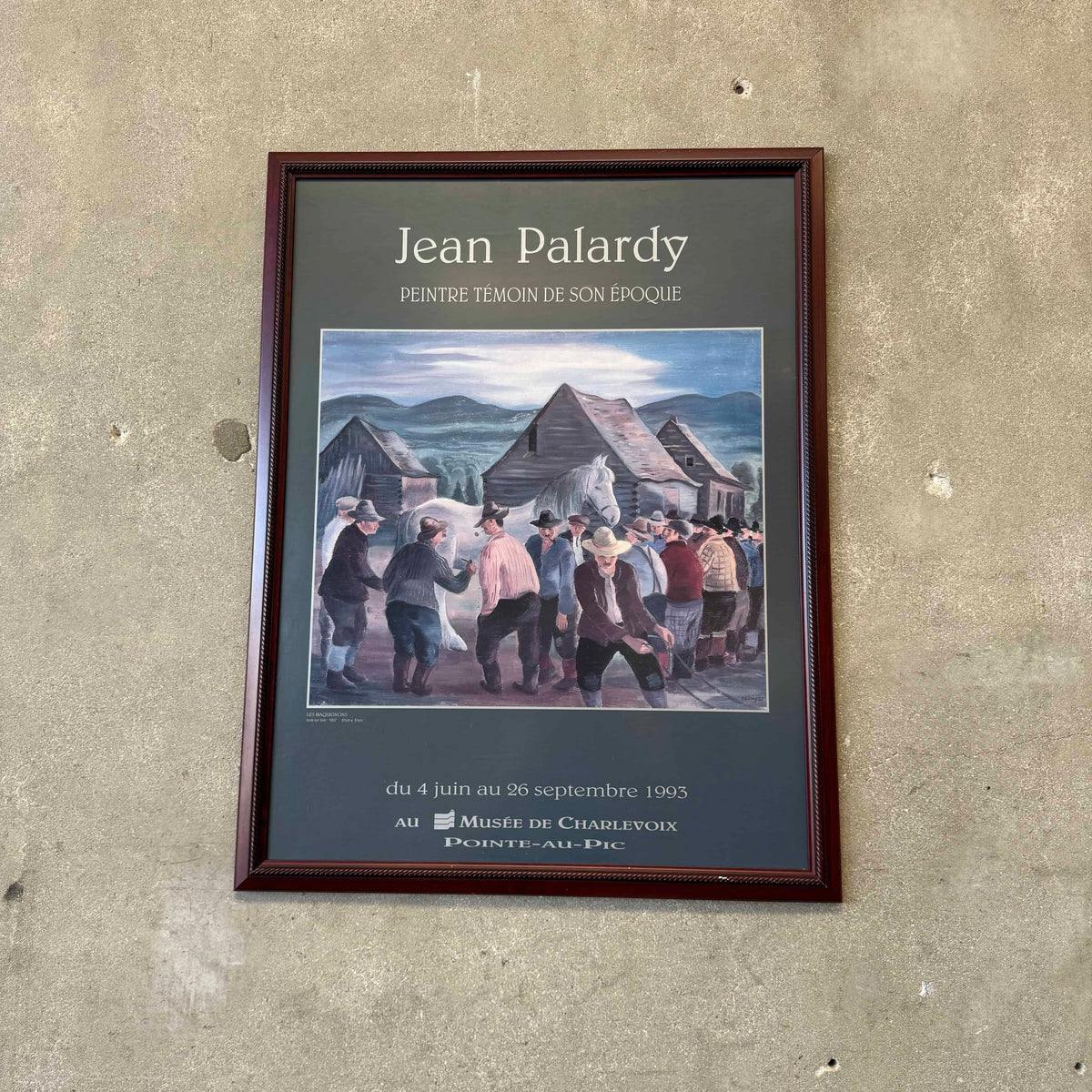 Vintage Jean Palardy Framed Poster