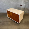 Mid Century Modern Hand Painted Walnut Cabinet #1