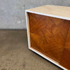 Mid Century Modern Hand Painted Walnut Cabinet #1