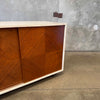 Mid Century Modern Hand Painted Walnut Cabinet #1