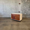 Mid Century Modern Hand Painted Walnut Cabinet #2