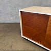 Mid Century Modern Hand Painted Walnut Cabinet #2