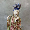 Early 20th Century Polychrome Wood Carving of Chinese Goddesses