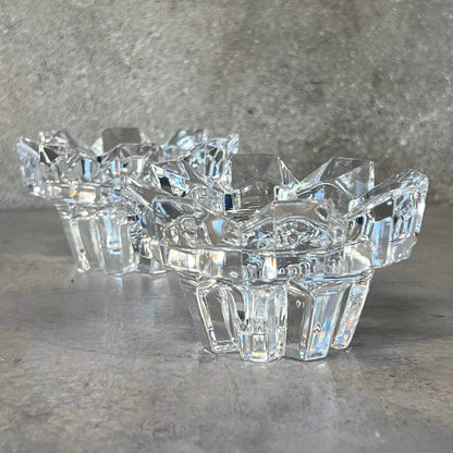Pair of Vintage Mikasa Cristal Candle Holders