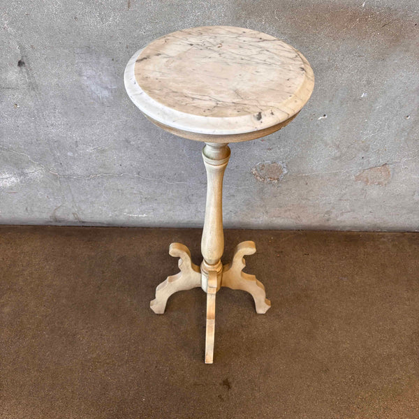 Vintage 1940's Plant Stand w/ Italian Marble Top