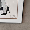 Signed Robert Longo "Gretchen" Framed Print