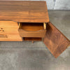 Mid Century Walnut & Burl Credenza