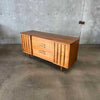 Mid Century Walnut & Burl Credenza
