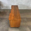 Mid Century Walnut & Burl Credenza