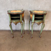 Pair of Venetian Vintage Hand Painted Nightstands