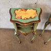 Pair of Venetian Vintage Hand Painted Nightstands
