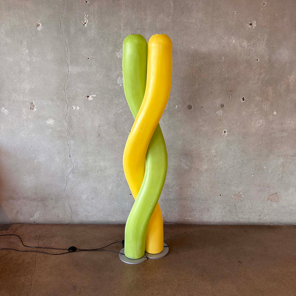1980's Italian Two-Piece Frankolight Floor Lamp