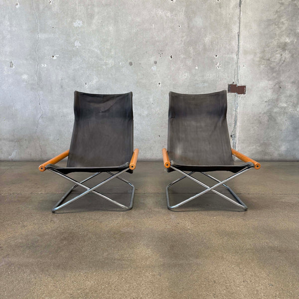 Pair of Vintage Lounge Chairs By Takeshi Nii