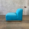 Vintage Blue Swivel Lounge Chair