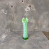 Rare Fenton "Baggy Bayou" Green Swung Vase