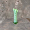 Rare Fenton "Baggy Bayou" Green Swung Vase