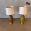 Pair Mid Century Ceramic Table Lamps