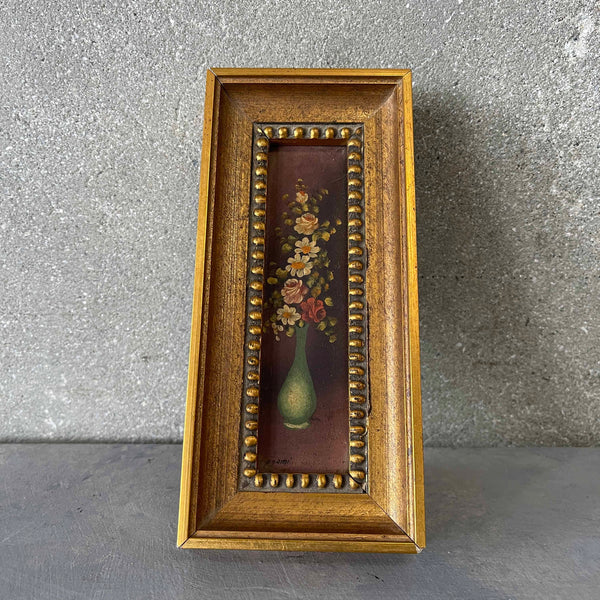 1960's Oil On Board Mini Painting