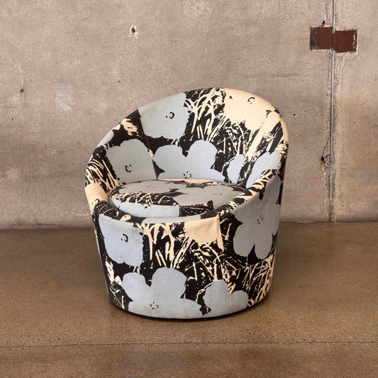 Pod Swivel Chair in Andy Warhol Print
