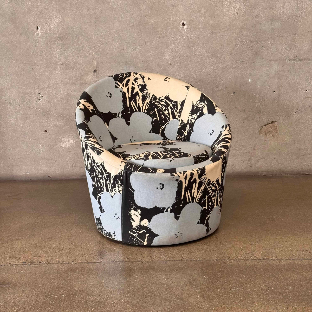 Pod Swivel Chair in Andy Warhol Print
