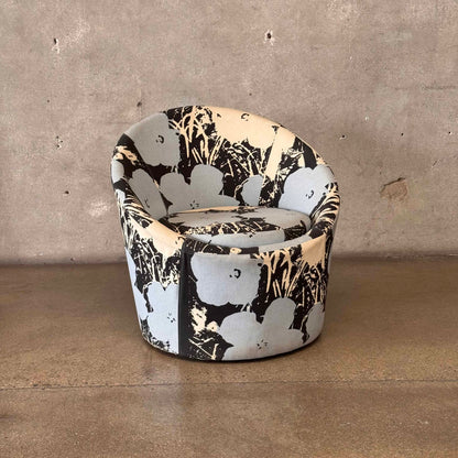 Pod Swivel Chair in Andy Warhol Print
