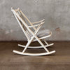 White Lacquer Rocking Chair By Frank Reenskaug Bramin