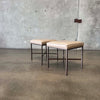 Pair of Vintage Shelby Williams Low Stools