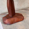 Pair of Sculptural Pine Table Lamps