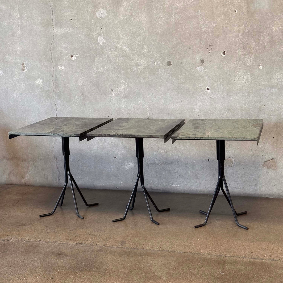 Vintage Bistro/ Cafe Table With Custom Quartzite Top #1