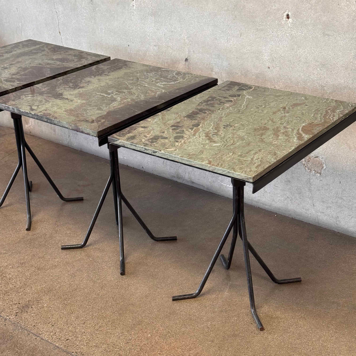 Vintage Bistro/ Cafe Table With Custom Quartzite Top #1