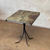 Vintage Bistro/ Cafe Table With Custom Quartz Top