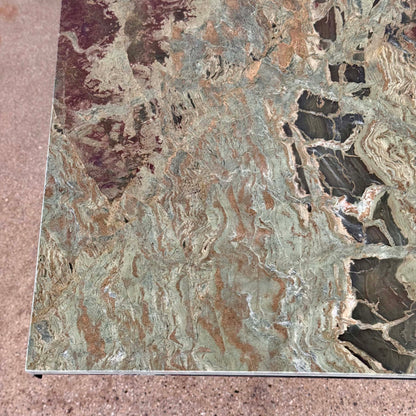 Vintage Bistro/ Cafe Table With Custom Quartzite Top #1