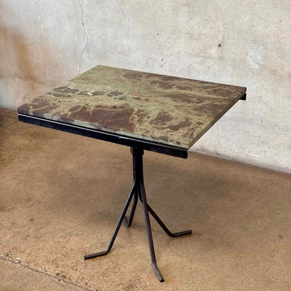 Vintage Bistro/ Cafe Table With Custom Quartzite Top #1
