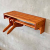 Scandinavian Pine Shelf With Two Crafted Hangers