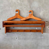 Scandinavian Pine Shelf With Two Crafted Hangers