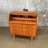 Egon Ostre Gaard Danish Teak Roll Top Secretary Desk
