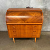 Egon Ostre Gaard Danish Teak Roll Top Secretary Desk