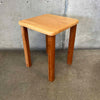 Pair of Solid Wood Nesting Table